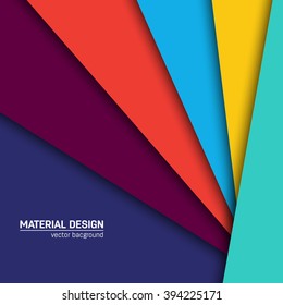Vector material design background. Abstract creative concept layout template. For web and mobile app, paper art illustration design. style blank, poster, booklet. Motion wallpaper element. Flat ui.