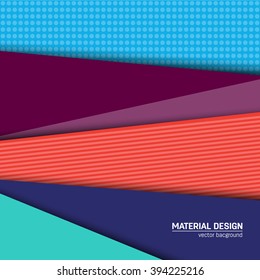 Vector material design background. Abstract creative concept layout template. For web and mobile app, paper art illustration design. style blank, poster, booklet. Motion wallpaper element. Flat ui.