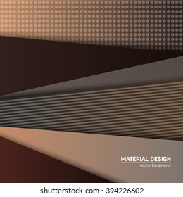 Vector material design background. Abstract creative concept layout template. For web and mobile app, paper art illustration design. style blank, poster, booklet. Motion wallpaper element. Flat ui.