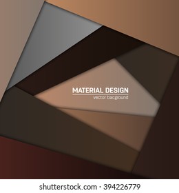 Vector material design background. Abstract creative concept layout template. For web and mobile app, paper art illustration design. style blank, poster, booklet. Motion wallpaper element. Flat ui.