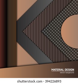 Vector material design background. Abstract creative concept layout template. For web and mobile app, paper art illustration design. style blank, poster, booklet. Motion wallpaper element. Flat ui.