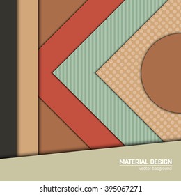 Vector material design background. Abstract creative concept layout template. For web and mobile app, paper art illustration design. style blank, poster, booklet. Motion wallpaper element. Flat ui.