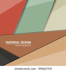 Vector material design background. Abstract creative concept layout template. For web and mobile app, paper art illustration design. style blank, poster, booklet. Motion wallpaper element. Flat ui.