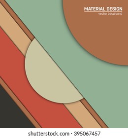 Vector material design background. Abstract creative concept layout template. For web and mobile app, paper art illustration design. style blank, poster, booklet. Motion wallpaper element. Flat ui.