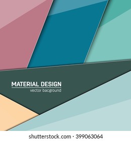 Vector material design background. Abstract creative concept layout template. For web and mobile app, paper art illustration design. style blank, poster, booklet. Motion wallpaper element. Flat ui.