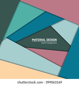 Vector material design background. Abstract creative concept layout template. For web and mobile app, paper art illustration design. style blank, poster, booklet. Motion wallpaper element. Flat ui.