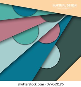 Vector material design background. Abstract creative concept layout template. For web and mobile app, paper art illustration design. style blank, poster, booklet. Motion wallpaper element. Flat ui.