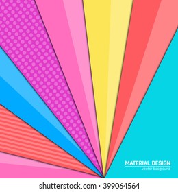 Vector material design background. Abstract creative concept layout template. For web and mobile app, paper art illustration design. style blank, poster, booklet. Motion wallpaper element. Flat ui.
