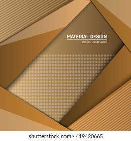 Vector material design background. Abstract creative concept layout template. For web and mobile app, paper art illustration design. style blank, poster, booklet. Motion wallpaper element. Flat ui.