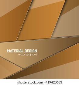 Vector material design background. Abstract creative concept layout template. For web and mobile app, paper art illustration design. style blank, poster, booklet. Motion wallpaper element. Flat ui.