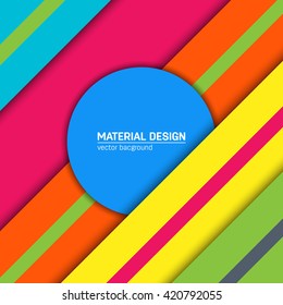 Vector material design background. Abstract creative concept layout template. For web and mobile app, paper art illustration design. style blank, poster, booklet. Motion wallpaper element. Flat ui.