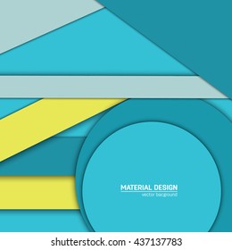Vector material design background. Abstract creative concept layout template. For web and mobile app, paper art illustration design. style blank, poster, booklet. Motion wallpaper element. Flat ui