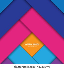 Vector material design background. Abstract creative concept layout template. For web and mobile app, paper art illustration design. style blank, poster, booklet. Motion wallpaper element. Flat ui
