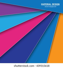 Vector material design background. Abstract creative concept layout template. For web and mobile app, paper art illustration design. style blank, poster, booklet. Motion wallpaper element. Flat ui