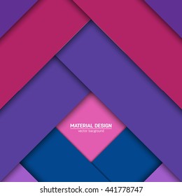 Vector material design background. Abstract creative concept layout template. For web and mobile app, paper art illustration design. style blank, poster, booklet. Motion wallpaper element. Flat ui
