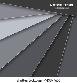 Vector material design background. Abstract creative concept layout template. For web and mobile app, paper art illustration design. style blank, poster, booklet. Motion wallpaper element. Flat ui