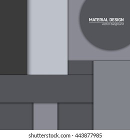 Vector material design background. Abstract creative concept layout template. For web and mobile app, paper art illustration design. style blank, poster, booklet. Motion wallpaper element. Flat ui