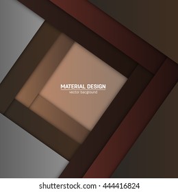 Vector material design background. Abstract creative concept layout template. For web and mobile app, paper art illustration design. style blank, poster, booklet. Motion wallpaper element. Flat ui