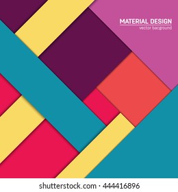 Vector material design background. Abstract creative concept layout template. For web and mobile app, paper art illustration design. style blank, poster, booklet. Motion wallpaper element. Flat ui