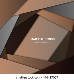 Vector material design background. Abstract creative concept layout template. For web and mobile app, paper art illustration design. style blank, poster, booklet. Motion wallpaper element. Flat ui