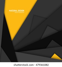 Vector material design background. Abstract creative concept layout template. For web and mobile app, paper art illustration design. style blank, poster, booklet. Motion wallpaper element. Flat ui