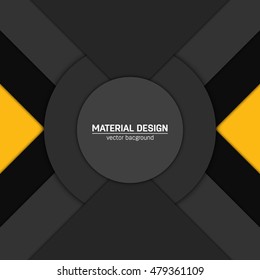 Vector material design background. Abstract creative concept layout template. For web and mobile app, paper art illustration design. style blank, poster, booklet. Motion wallpaper element. Flat ui