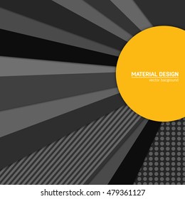Vector material design background. Abstract creative concept layout template. For web and mobile app, paper art illustration design. style blank, poster, booklet. Motion wallpaper element. Flat ui