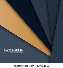 Vector material design background. Abstract creative concept layout template. For web and mobile app, paper art illustration design. style blank, poster, booklet. Motion wallpaper element. Flat ui