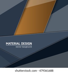 Vector material design background. Abstract creative concept layout template. For web and mobile app, paper art illustration design. style blank, poster, booklet. Motion wallpaper element. Flat ui