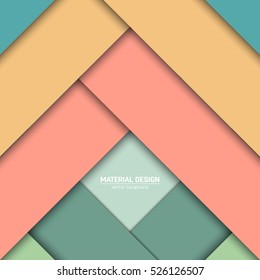 Vector material design background. Abstract creative concept layout template. For web and mobile app, paper art illustration, style blank, poster, booklet. Motion wallpaper element. Flat ui