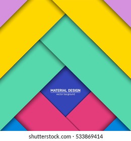 Vector material design background. Abstract creative concept layout template. For web and mobile app, paper art illustration, style blank, poster, booklet. Motion wallpaper element. Flat ui.