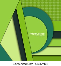Vector material design background. Abstract creative concept layout template. For web and mobile app, paper art illustration, style blank, poster, booklet. Motion wallpaper element. Flat ui.