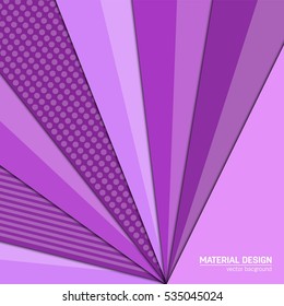 Vector material design background. Abstract creative concept layout template. For web and mobile app, paper art illustration, style blank, poster, booklet. Motion wallpaper element. Flat ui.