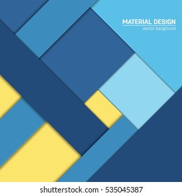 Vector material design background. Abstract creative concept layout template. For web and mobile app, paper art illustration, style blank, poster, booklet. Motion wallpaper element. Flat ui.