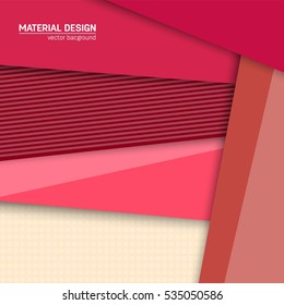 Vector material design background. Abstract creative concept layout template. For web and mobile app, paper art illustration, style blank, poster, booklet. Motion wallpaper element. Flat ui.