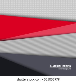 Vector material design background. Abstract creative concept layout template. For web and mobile app, paper art illustration, style blank, poster, booklet. Motion wallpaper element. Flat ui.