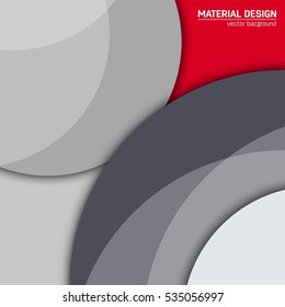 Vector material design background. Abstract creative concept layout template. For web and mobile app, paper art illustration, style blank, poster, booklet. Motion wallpaper element. Flat ui.