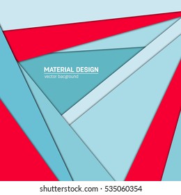 Vector material design background. Abstract creative concept layout template. For web and mobile app, paper art illustration, style blank, poster, booklet. Motion wallpaper element. Flat ui.