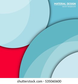 Vector material design background. Abstract creative concept layout template. For web and mobile app, paper art illustration, style blank, poster, booklet. Motion wallpaper element. Flat ui.