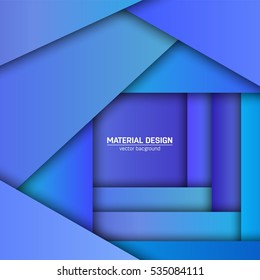 Vector material design background. Abstract creative concept layout template. For web and mobile app, paper art illustration, style blank, poster, booklet. Motion wallpaper element. Flat ui.