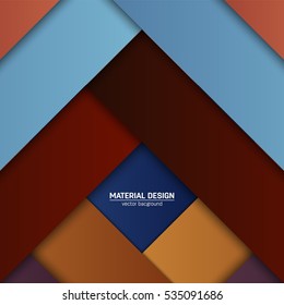 Vector material design background. Abstract creative concept layout template. For web and mobile app, paper art illustration, style blank, poster, booklet. Motion wallpaper element. Flat ui.