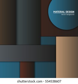 Vector material design background. Abstract creative concept layout template. For web and mobile app, paper art illustration, style blank, poster, booklet. Motion wallpaper element. Flat ui.