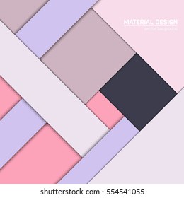 Vector material design background. Abstract creative concept layout template. For web and mobile app, paper art illustration, style blank, poster, booklet. Motion wallpaper element. Flat ui.