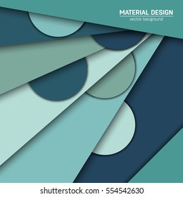 Vector material design background. Abstract creative concept layout template. For web and mobile app, paper art illustration, style blank, poster, booklet. Motion wallpaper element. Flat ui.