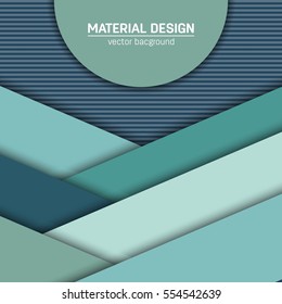 Vector material design background. Abstract creative concept layout template. For web and mobile app, paper art illustration, style blank, poster, booklet. Motion wallpaper element. Flat ui.