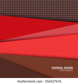 Vector material design background. Abstract creative concept layout template. For web and mobile app, paper art illustration, style blank, poster, booklet. Motion wallpaper element. Flat ui.