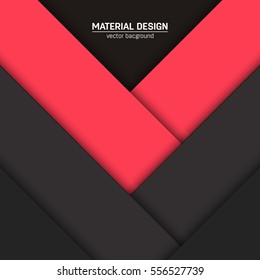 Vector material design background. Abstract creative concept layout template. For web and mobile app, paper art illustration, style blank, poster, booklet. Motion wallpaper element. Flat ui.