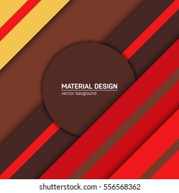 Vector material design background. Abstract creative concept layout template. For web and mobile app, paper art illustration, style blank, poster, booklet. Motion wallpaper element. Flat ui.
