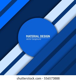 Vector material design background. Abstract creative concept layout template. For web and mobile app, paper art illustration, style blank, poster, booklet. Motion wallpaper element. Flat ui.