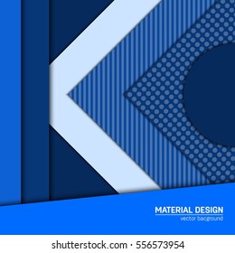 Vector material design background. Abstract creative concept layout template. For web and mobile app, paper art illustration, style blank, poster, booklet. Motion wallpaper element. Flat ui.